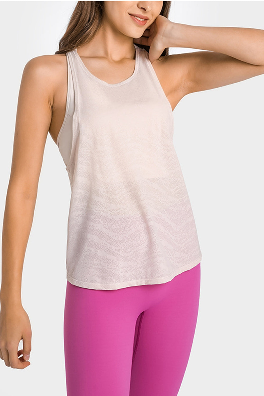 Spliced Mesh Racer Back Tank