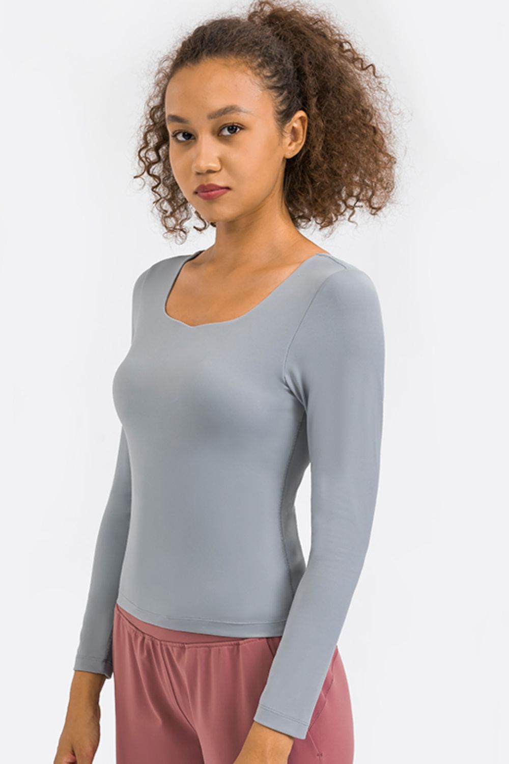 Feel Like Skin Highly Stretchy Long Sleeve Sports Top