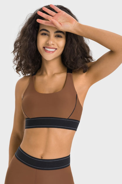 Contrast Sports Bra